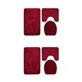 thumbnail image 1 of Guardoinrt 3x Bathroom Mat Set Easy To Clean Waterproof Comfortable Eco-friendly Anti-slip Bathroom Rug Sets PJ210922-A012 2Set, 1 of 6