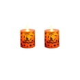 thumbnail image 1 of YSTIANN 2 Pack Halloween LED Tea Light Candles - Battery Operated Flameless Candles with Flickering Flame Effect, Graffiti Pattern for Spooky Bookshelf Tabletop Decor WJ94-2781, 1 of 7