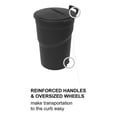 thumbnail image 2 of RAMTUFF Wheeled Outdoor Trash Can Black 121L/32G, 2 of 5