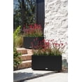 thumbnail image 4 of Veradek Block Series Long Box Medium Plastic Planter - Black, 4 of 11