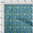 thumbnail image 2 of oneOone Cotton Flex Medium Blue Fabric Abstracts Sewing Craft Projects Fabric Prints By Yard 40 Inch Wide, 2 of 5