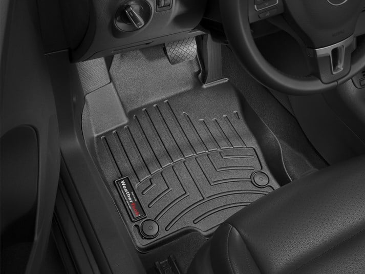 Weathertech Floor Liner 445461 FloorLiner; Molded Fit; Black; Thermoplastic Polyolefin TPO Vacuum Formed Material; 2 Piece