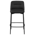 thumbnail image 4 of Bouclair Tabouret de Bar en Similicuir Noir et Métal, 4 of 9