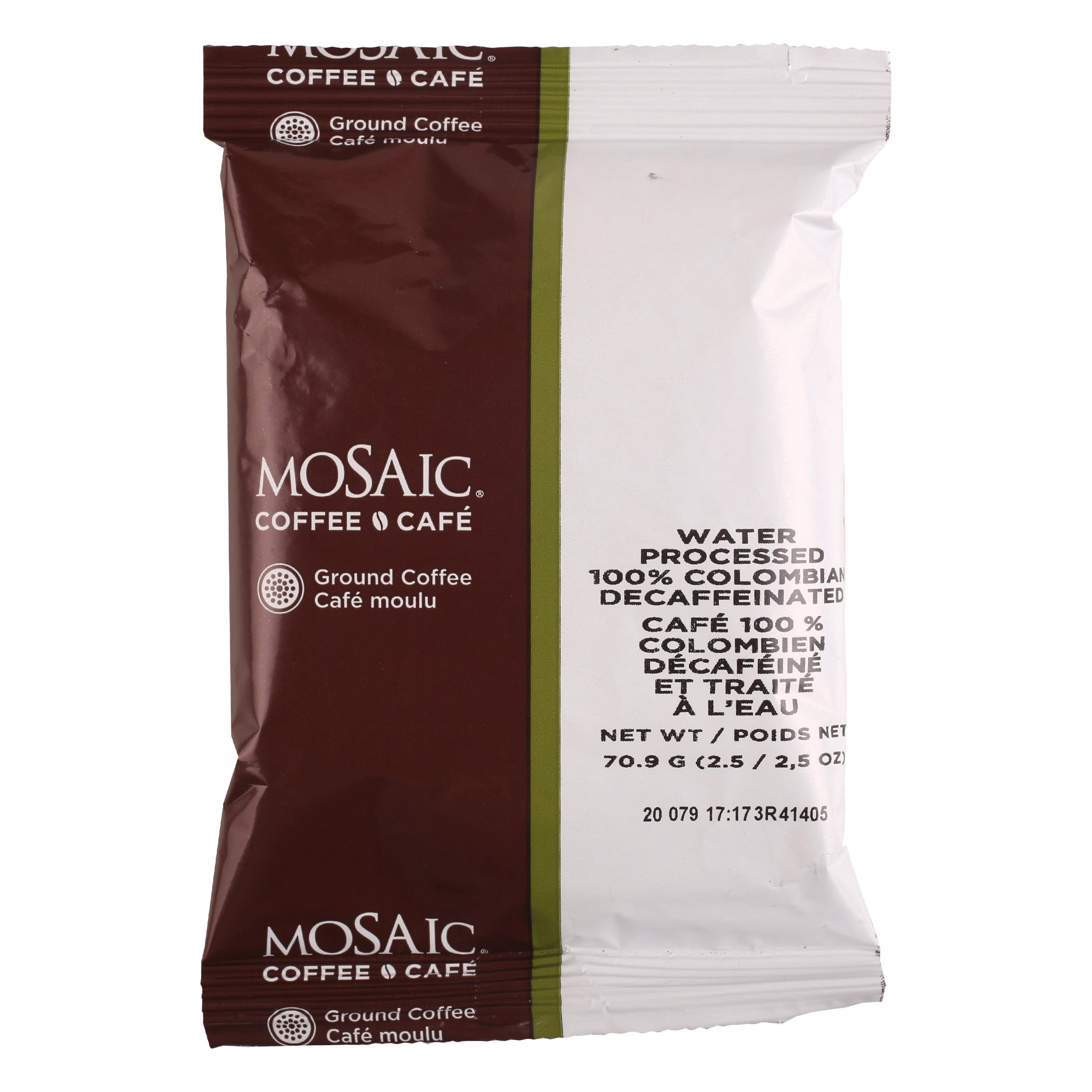 Mosaic Decafinated Medium Colombian Coffee, 100 Percent, 2.5oz | 2.5Z/Unit, 64 Units/Case