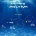 thumbnail image 2 of czcpp-Sea Bass Hi/Lo Saltwater Fishing Bait Rigs, Pompano Rigs for Surf Fishing, Fluke Flounder Rigs for Saltwater with 2 Circle & Wide Gap Hook, 6/10/15/20 Pack Surf Fishing Tackle, 2 of 4