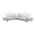 thumbnail image 4 of ACME Turano 2-Piece Leather Upholstered Sectional Sofa in Pearl White, 4 of 4