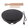 thumbnail image 2 of Griddle Crepe Maker, Electric Griddle Crepe Maker US Plug 100-120V Non Stick with Wooden Spatula for Snack Bar, 2 of 7