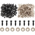 thumbnail image 2 of Esquirla 100Pcs Plastic Screw Eyes Washers Doll Bear Plush Decoration 5mm, 2 of 7
