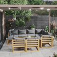 thumbnail image 1 of vidaXL 10 Piece Garden Lounge Set with Cushion Solid Acacia Wood, 1 of 5