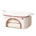 thumbnail image 3 of Storage Bag With Large Capacity Zipper Closure Ningbo Proof Cotton And Linen Handle Bedroom Quilt Clothing Storage And Packaging, 3 of 3