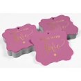 thumbnail image 4 of Inkdotpot Pack Of 50 Real Gold Foil Bracket Shape Paper Tags Made With Love Wedding Favor Hang Tags, 4 of 7