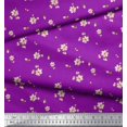 thumbnail image 2 of Soimoi Tissu de Canard de Coton Feuilles & Magnolia Imprimé Floral 1 Yard 56 Inch Wide, 2 of 5