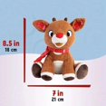 thumbnail image 2 of The Red Nosed Reindeer Stuffed Animal Plush Toy With Music & Lights, 2 of 7