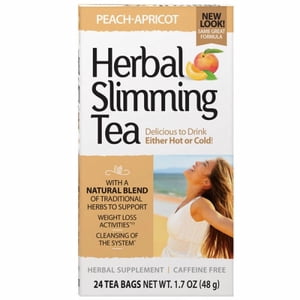 21st Century Herbal Slimming Thé, pêche Abricot 24 Sacs