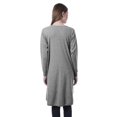 thumbnail image 4 of Moomaya Womens Full Sleeve Hi-Lo Shrug Rounded Hem Long Cotton Summer Cardigan, 4 of 7