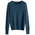 thumbnail image 3 of SHIXIAOO Chandail à Col Rond pour Femme, Chandail, Couleur Unie, Manches Longues, Robe Chandail Raglan, Chandail à Quart de Glissière, Chandail, 3 of 3