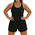 thumbnail image 2 of Roncen Combinaison de Bain une Pièce pour Femme Grande Taille, Maillot de Bain Modeste avec Poches, 2 of 6