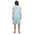 thumbnail image 3 of Moomaya Robe de Nuit d'Allaitement à Manches Courtes en Popeline de Coton Unie pour Femmes, 3 of 5