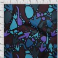 thumbnail image 4 of oneOone Polyester Spandex Light Blue Fabric Geometric Abstract Floral Craft Projects Decor Fabric Printed By The Yard 56 Inch Wide, 4 of 4