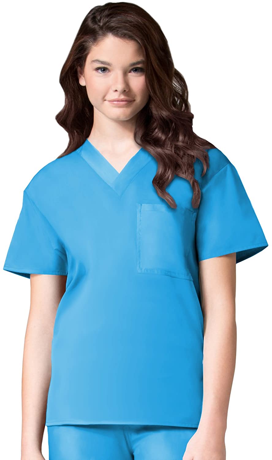 Maevn Unisex Core V-Neck TopMalibu Blue, X-Small