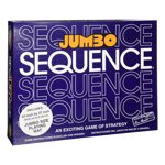 Sequence Jumbo Sequence Family Board Game - Strategy & Luck Fun for All Ages, Extra Large Mat, 2-12 Players, Ages 7+