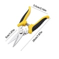 thumbnail image 3 of Professional Garden Shears | Heavy-Duty Stainless Steel Pruning Scissors | 7.87" Multi-Purpose Cutting Tool | Non-Slip Ergonomic Handle | Spring-Loaded Auto-Return | Lock Design | 170g Workshop, 3 of 6
