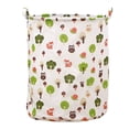 thumbnail image 3 of Hearth & Gear Patterned Linen Laundry Hamper Without Lid Large Open Top Stylish And Breathable Fabric For Bedroom Or Bathroom Easy And Durable Design Hamper Small Space Wet Towel Hamper Wicker Baby, 3 of 5