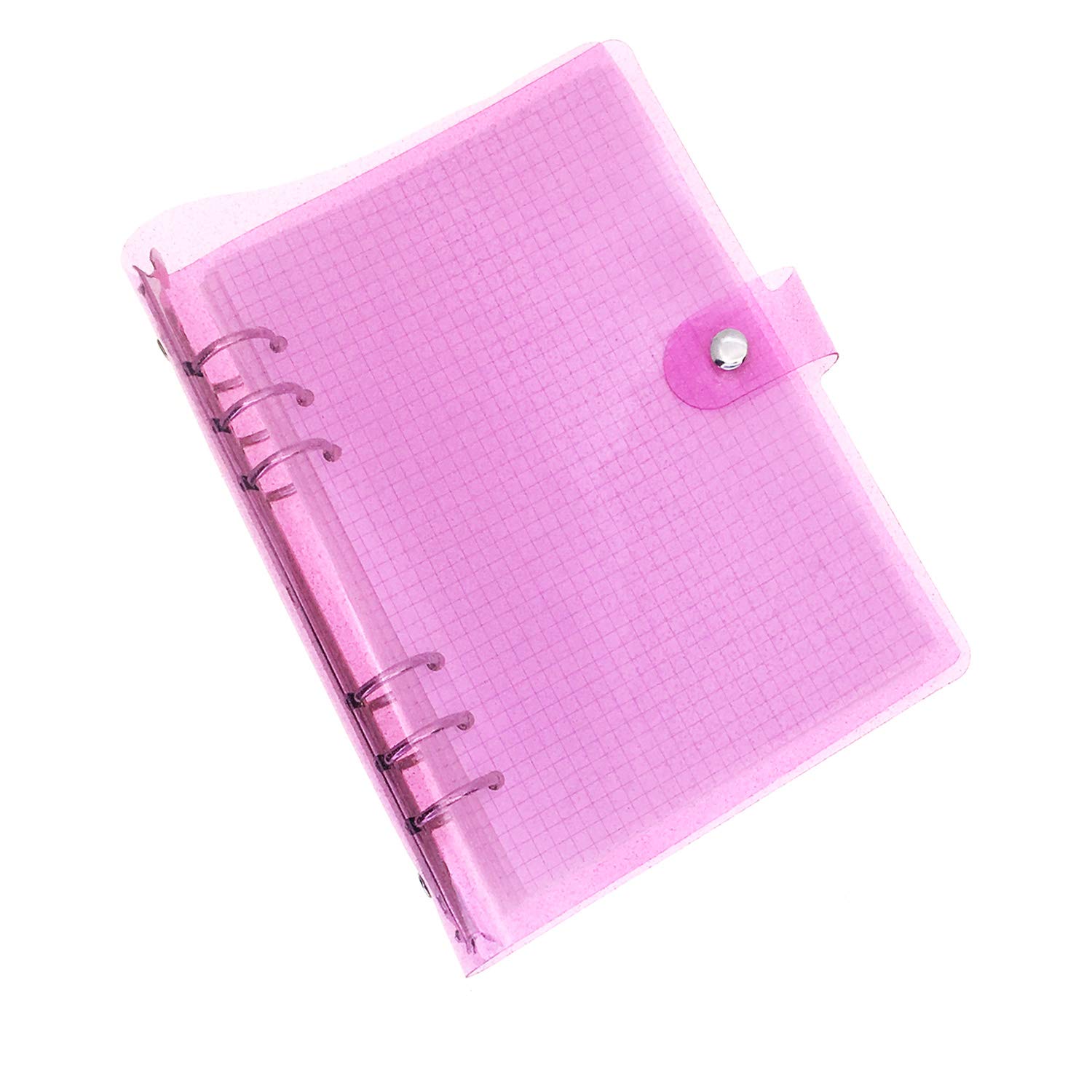 A6 PVC Binder with Pages & Binder Pocket Set?Pink Dot