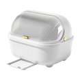 thumbnail image 2 of Vadktai Dish Drying Rack and Drain Board with Lid Cover, Kitchen Plate Cup Tray Cutlery Drainer, Plastic Dish Drying Box Multifunctional Space Saving Dish Drainer For Kitchen Accessories, 2 of 6
