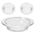thumbnail image 1 of 3 Pcs Remplacement Chauffe-Huile Plat Chauffe-Cire Doublure Plat Plat Rond en Verre Bol à Bougie Assiette Plateau à Cire pour Cire Parfumée Lampe Aromatique, 1 of 9