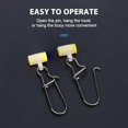 thumbnail image 3 of 40Pcs Plastic Fishing Line Sinker Slides High Strength Sinker Slider Swivel Snap Kit Fishing Tackle with Duo-Lock Snap Freshwater Saltwater Quick Change Fishing Clips for Fishing, 3 of 6