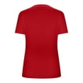 thumbnail image 3 of Timegard Plus Size Top for Women V Neck Drop Shoulder Short Sleeve Comfy Solid Color Casual Tee Top, 3 of 5