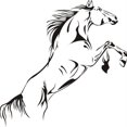 thumbnail image 3 of JJKBVCLO Sticker Wall Decal Mural Removable Vinyl Running Home Art Horse Black Home, 3 of 3