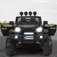 thumbnail image 3 of Gymax Electric Kids Ride On 12V Truck Car w/ MP3 Remote Control Black, 3 of 9