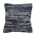 thumbnail image 1 of Saro Lifestyle 917.NB18SP Denim Chindi Poly Rempli Oreiller & 44; Bleu Marine, 1 of 1