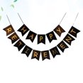 thumbnail image 3 of 1 Set Retirement Paper Photo Banners Glitter Letter Printing Flag Set Photo Bunting Party Layout for Retirement Party (HAPPY RETIREMENT Pattern), 3 of 5