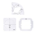 thumbnail image 1 of Agiferg Acrylic DIY Sewing Patchwork Ruler Special-shaped Hollow Sewing Kit Patchwork Template, 1 of 6