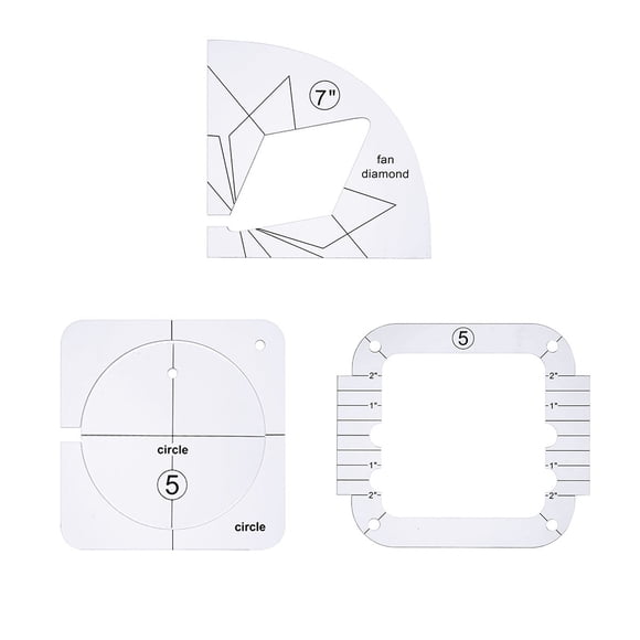 Yhmxh Gifts for Women & Men,Home Essentials Acrylic DIY Sewing Patchwork Ruler Special-shaped Hollow Sewing Kit Patchwork Template Sewing Board