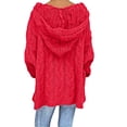 thumbnail image 4 of RKSTN Sweaters for Women Fashion Loose Large Size Color Hood Long Sleeves Sweater Tops Fall Sweaters, 4 of 8