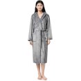 thumbnail image 1 of Sunny Forrest Misty Morning Hooded Robe for men/women - Grey (CA/US, Alpha, Small, Medium, Regular, Regular, Light Grey), 1 of 1