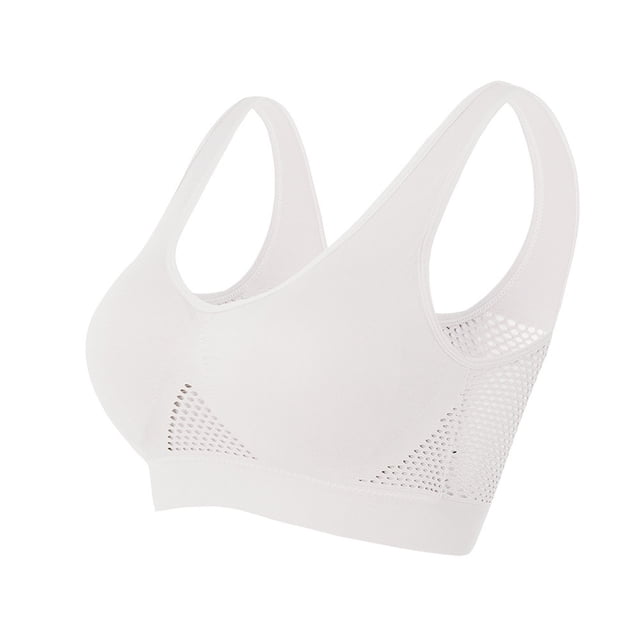 LSLJS Women Seamless Sports Bra Wirefree Yoga Bra with Removable Pads