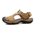 thumbnail image 4 of Outdoor Mens Leather Non-slip Anti-kick And Anti-collision Beach Sandals, 4 of 9