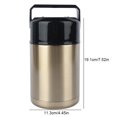 thumbnail image 2 of 1000ml Thermos Lunch Box, Wide Mouth Insulated Lunch Box Container with Spoon, 2 of 9