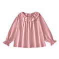 thumbnail image 2 of RXIRUCGD Mode Hauts Décontractés à Manches Longues pour Filles Col Rond Imprimé (Rose, Taille : 12 Mois), 2 of 3