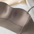 thumbnail image 3 of JGGSPWM Woman's Lingerie Small Breasts Gathered Top Support Back Comfort Bra Breathable Daily Bras Brown M, 3 of 4