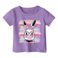 thumbnail image 4 of XDZJLR T-Shirts Filles Enfants Pâques Graphique Coupe Ample Décontractée Manches Courtes Col Rond pour Garçons Vêtements 2-3 Ans, 4 of 4