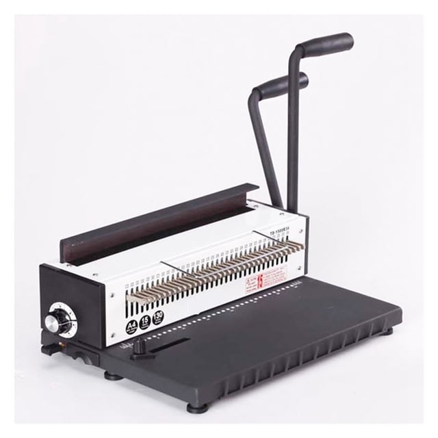 Double Coil Iron Ring A4 Binding Machine Full Knives Desk Calendar Punch Binding Machine ,Pinpoint Punching