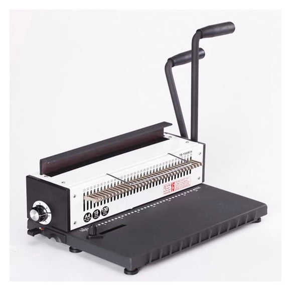 Double Coil Iron Ring A4 Binding Machine Full Knives Desk Calendar Punch Binding Machine ,Pinpoint Punching