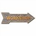 thumbnail image 3 of SignMission P-ARROW10-999542 10 x 30 in. Wide Workshop Arrow Sign, 3 of 4