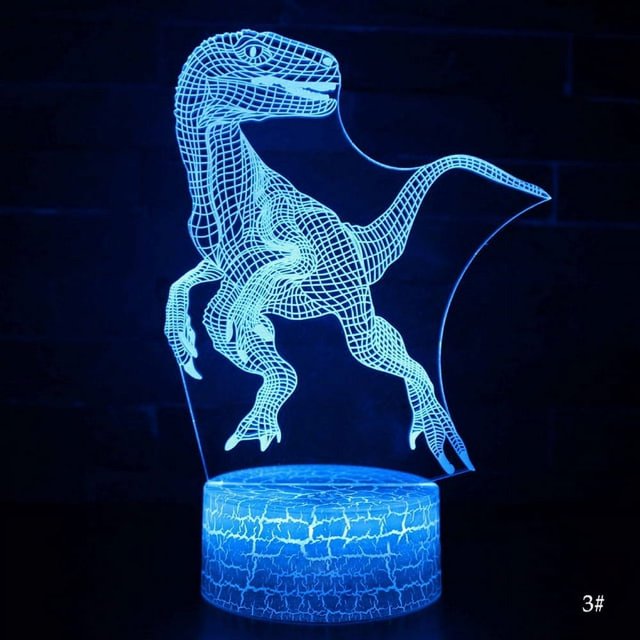 3D LED Night Light Lamp Dinosaur Series 16Color Night Light with Remote Control Table Lamps Toys Gift For kid Home Decoration
